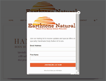 Tablet Screenshot of earthtonenaturalbeauty.com